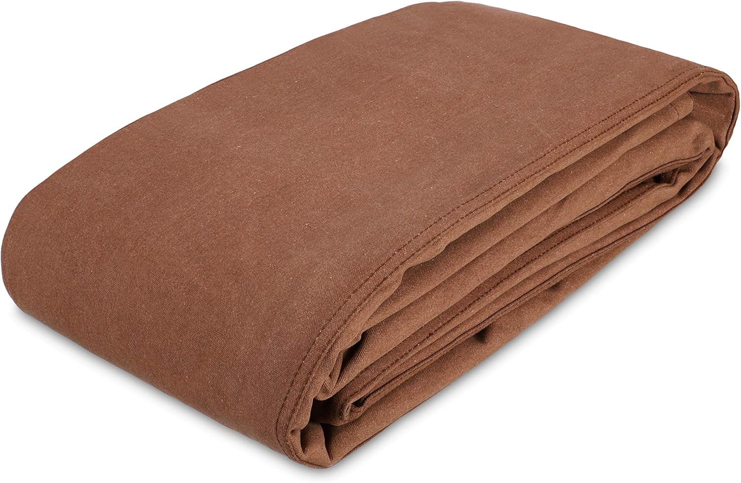 WHITEDUCK Canvas Tarp 18 oz. Heavy Duty Waterproof UV Resistant, Rustproof Grommets, Industrial & Commercial Use Cloth Tarp (Cut Size: 8'x12'