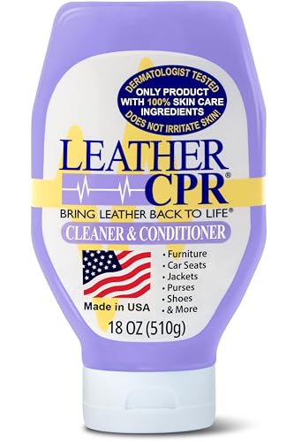 Leather CPR | 2-in-1 Leather Cleaner & Leather Conditioner (18oz) | Cleans, Restores, Conditions, & Protects Furniture, Car Seats, Purses, Shoes