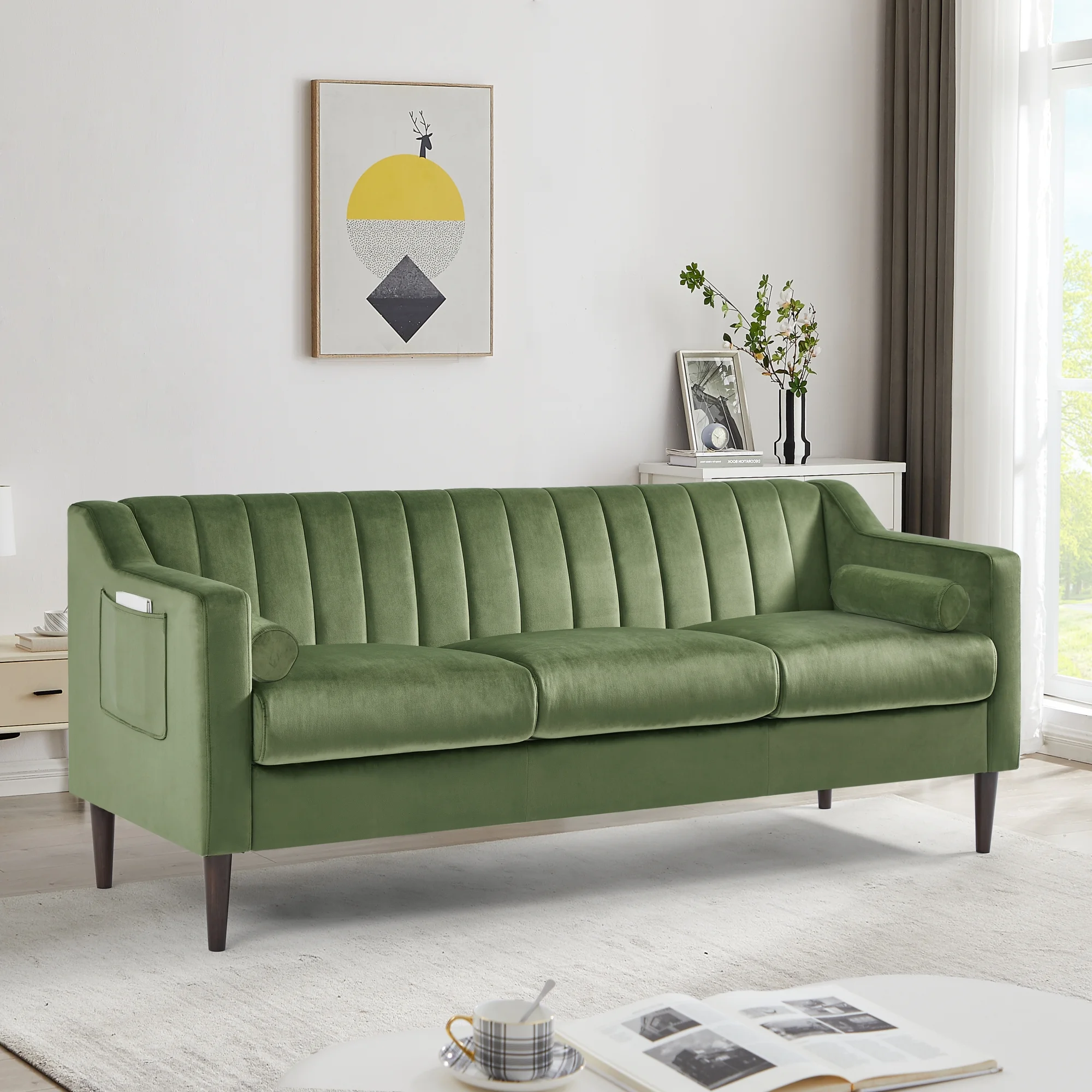 Mid Century Modern Chesterfield sofa couch