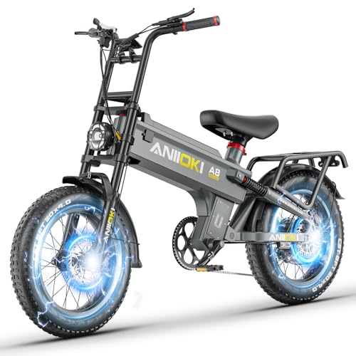 ANIIOKI A8 PRO MAX eBike,Electric Bike,48/52V 60Ah Electric Commuting Bike,200Miles Long Range, Peak 1400W/1600W/3500W Power Ebike