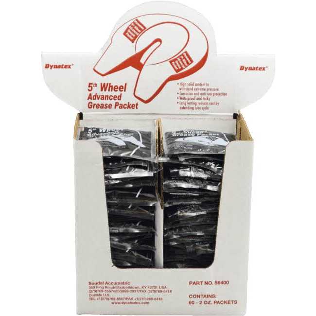 Dynatex 5th Wheel Grease Display Box Includes 60 Packets