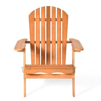 Eucalyptus Chair Foldable Outdoor Wood Lounger Chair Rosecliff Heights