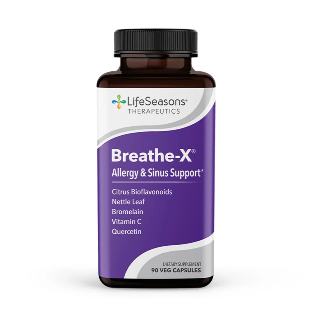 Breathe-X - Allergy & Sinus Relief Supplement - Supports Sinuses & Nasal Discomfort - Non-Drowsy & Fast-Acting - Quercetin, Bromelain