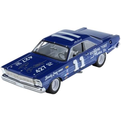 Lionel Racing Ned Jarrett Richmond Ford Motor Co. 1965 Ford Galaxie Diecast Car, 1:24th Scale, Signed HOTO, Official Diecast of