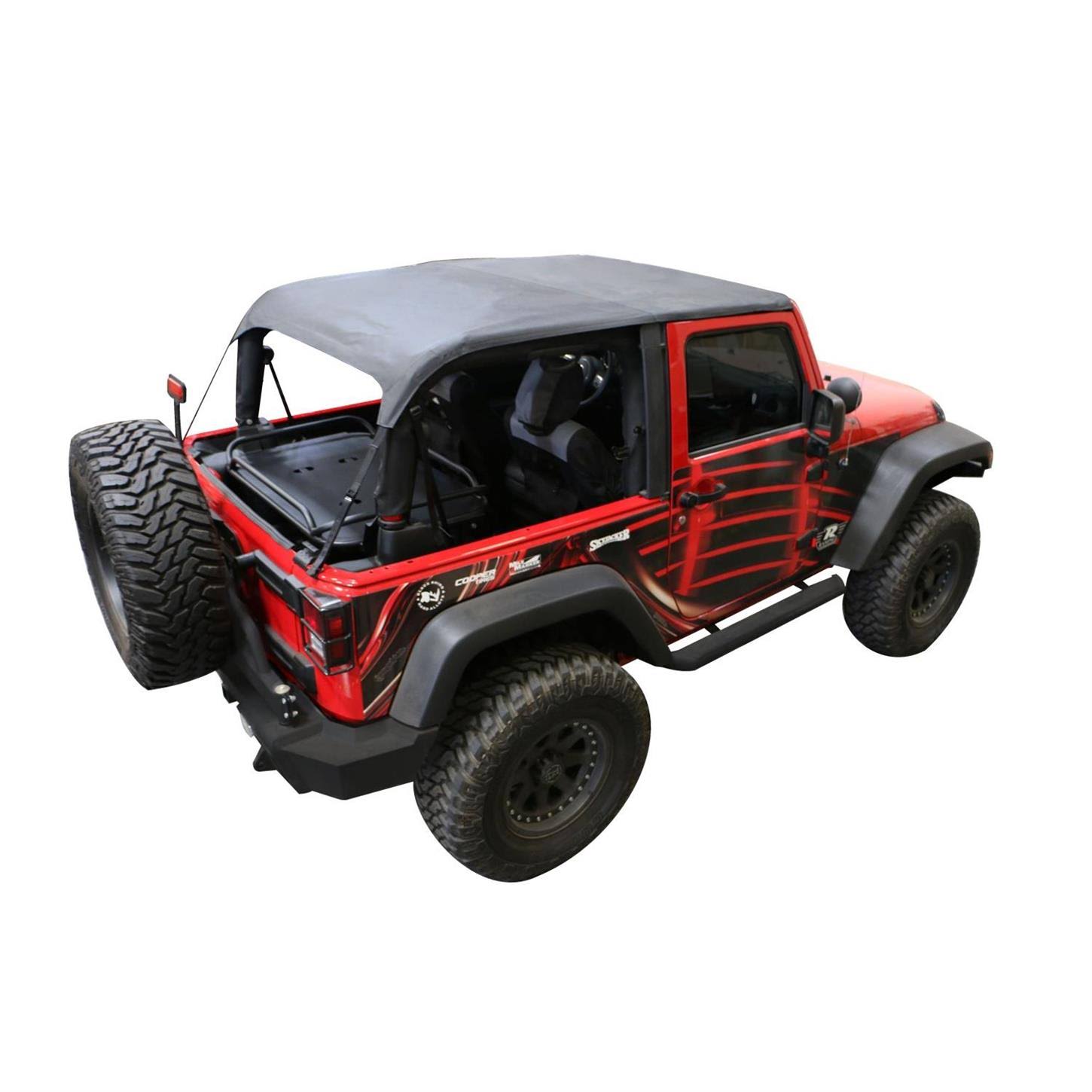 Rampage 106135 Frameless Soft Top Kit 07-15 Wrangler (JK)