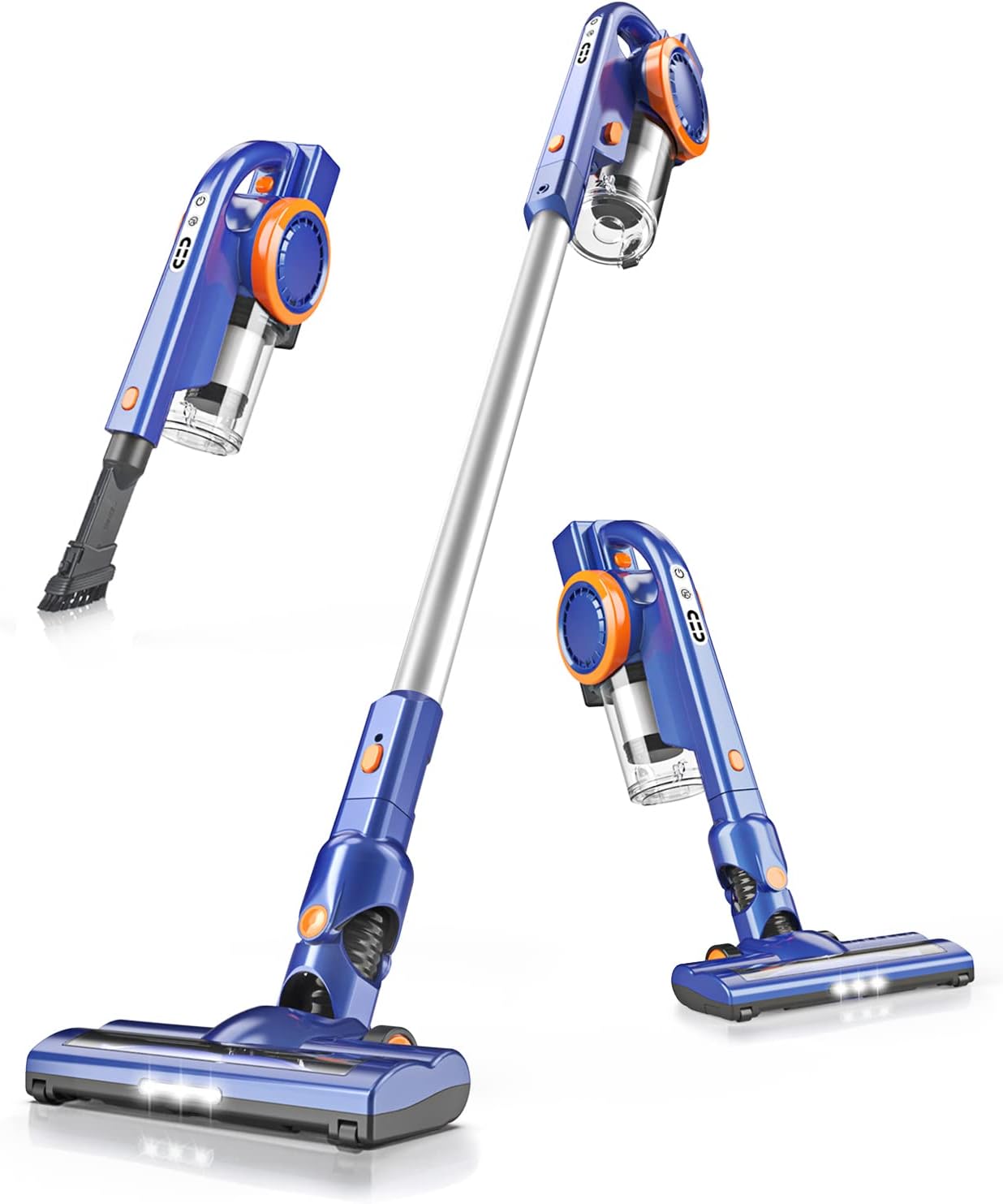 Cordless Vacuum Cleaner - ORFELD 22000Pa Cordless Vacuum 6-in-1, Up to 50Mins Runtime, Powerful & Rechargeable Stick Vacuum