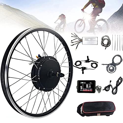 48V 1000W 1500W Electric Bicycle Conversion Kit, Rear Wheel Electric Bike Motor Conversion Kit, Smart Motor Controller, Twist Throttle