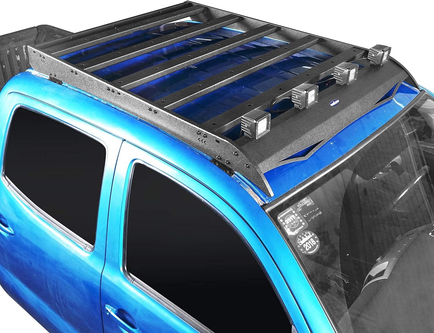 Hooke Road Steel Roof Rack Cargo Carrier for Toyota Tacoma 2005-2022 Double Cab Truck