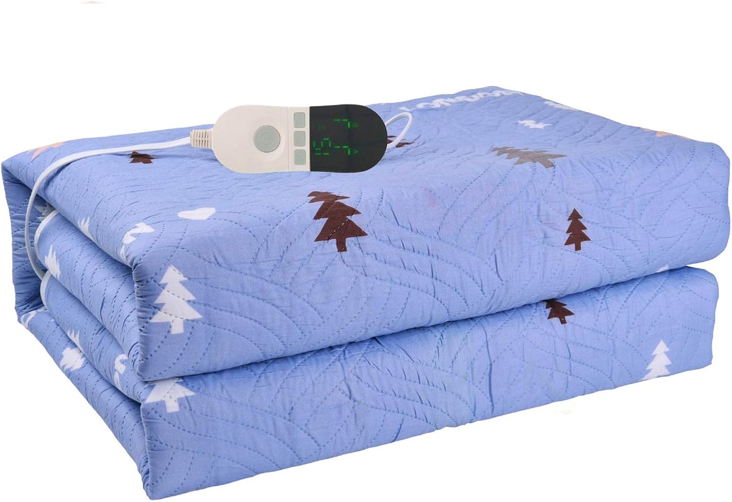 JTJxop Electric Blanket, with 9 Adjustable Temperature Levels, 12 Hours Auto Shut Off, Fast Heating and Machine-Washable, Overheating Protection