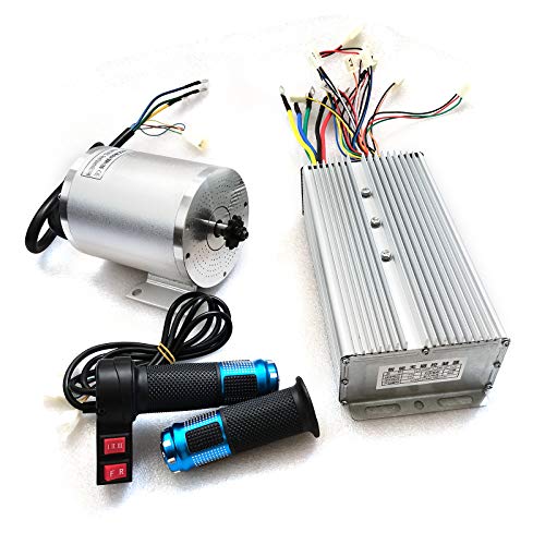 Brushless Motor Kit High-Speed BLDC Brushless Motor with 24WF Mosfet 80A Controller and Throttle DIY Brushless Motor Set with Three Speeds and