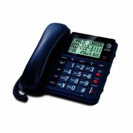 Atu0026t Cl2939 Corded Phone, Black, 1 Handset - Megean