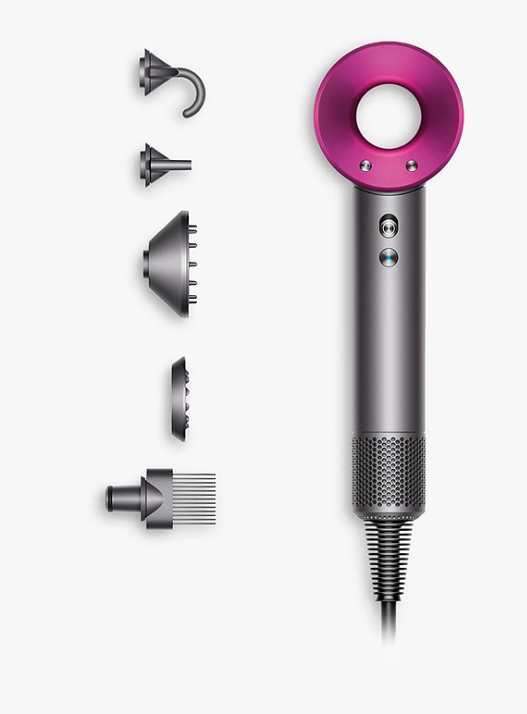 Dyson Hair Dryer, Iron/Fuchsia, 1200W dyson supersonic hairdryer