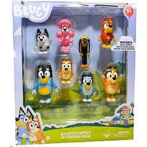 Bluey's Figure Pack - 8 Figures - Experience Bluey's Magic - Curated Treasures Market