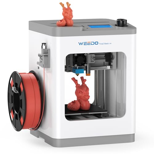 TINA2S 3D Printer with WiFi Printing, WEEDO Mini 3D Printers for Kids and Beginners, Auto Leveling and Fully Assembled FDM 3D Printer