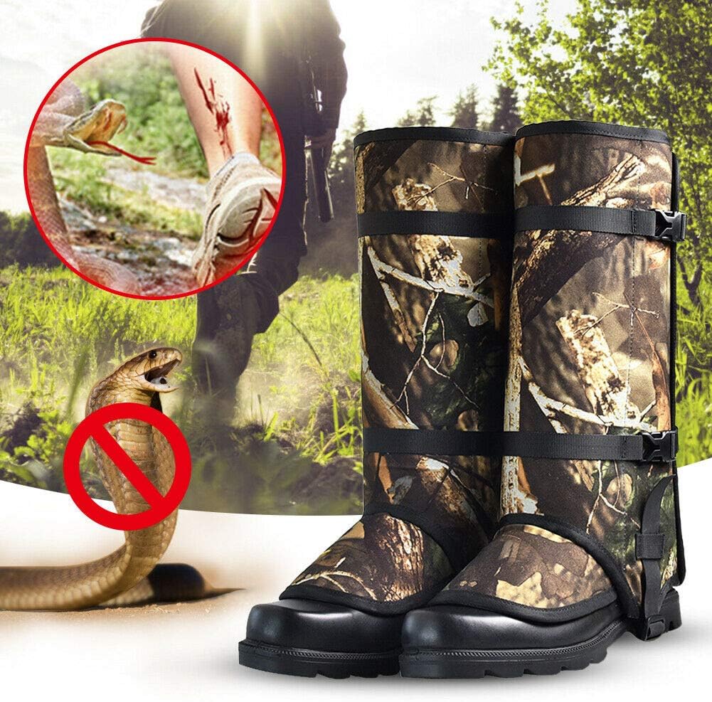 ROCKPUTTEE Snake Guardz Gaiters Snake Shield Protects Against Anti-Snake Bites Rattlesnakes Waterproof for Hunting, Camping, Hiking, Outdoors