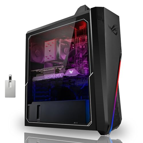 Asus 2022 ROG Gaming Desktop, Intel Core i7-12700F Processor, 32GB DDR4 RAM, 1TB PCIe SSD + 1TB HDD, NVIDIA GeForce RTX 3060 12G, Win 11 Pro, Black
