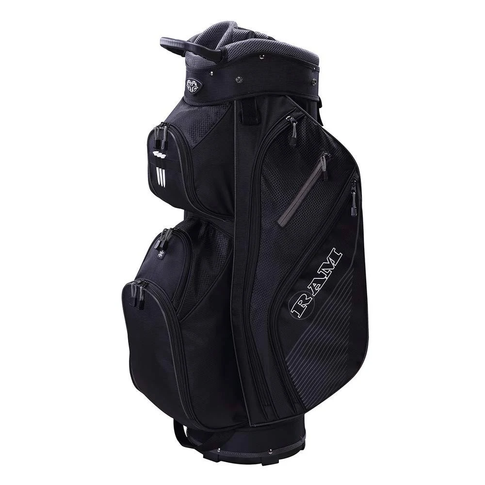 Ram Golf Lightweight Cart Bag with 14 Way Full Length Dividers, Grey