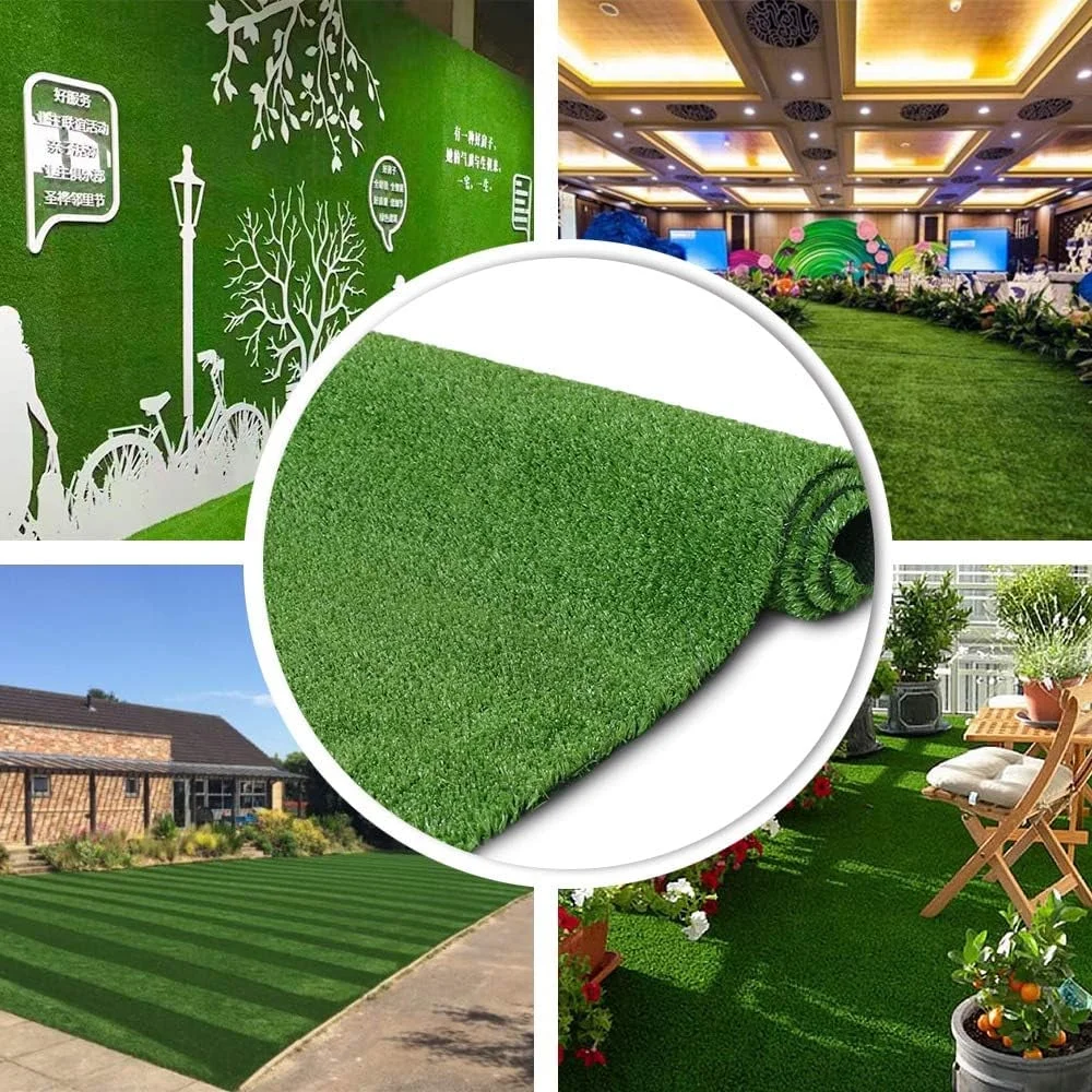 Petgrow Artificial Grass Turf 6FTx35FT, Dog Outdoor Indoor Balcony Garden Synthetic Grass Mat, Drainage Holes Faux Fake Grass Rug Carpet for Pets