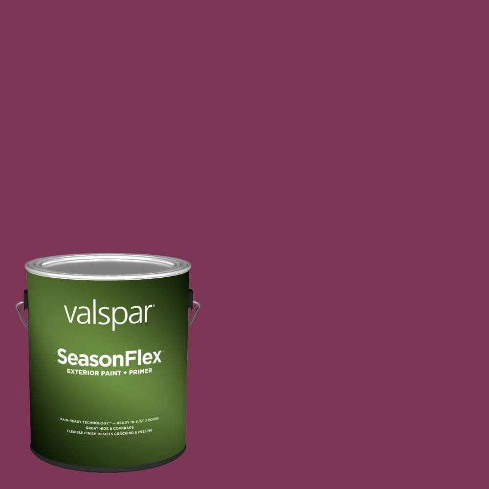 Valspar SeasonFlex Semi-Gloss Framboise Hgsw1021 Exterior Paint (1-Gallon) | HGSW1021-936256