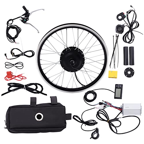 20Inch Electric Bike Conversion Kit, 36V 350W E-Bike Front Wheel Motor, 5-Speed Front Wheel Electric Bike Conversion kit