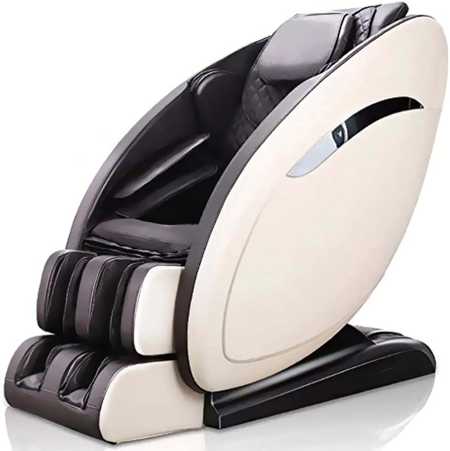 Massage Chair, Zero Gravity, 3D Full Body and Recliner with Heat, Yoga Stretching, Vibrator& Foot Roller,Brown - Curated Treasures Market