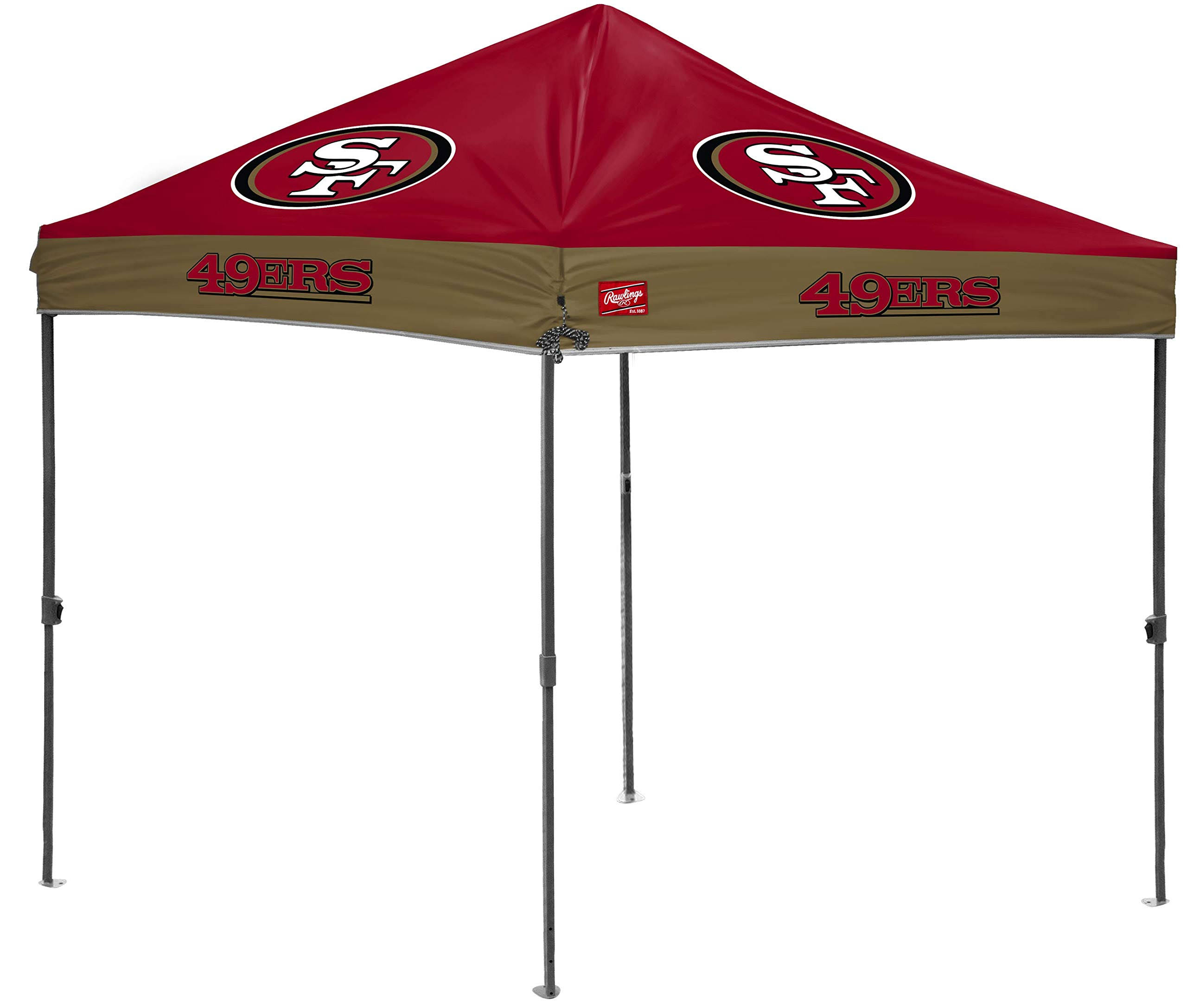 Rawlings NFL 10x10 Straight-leg Tailgate Canopy, San Francisco 49ers, Maroon (2231084111)