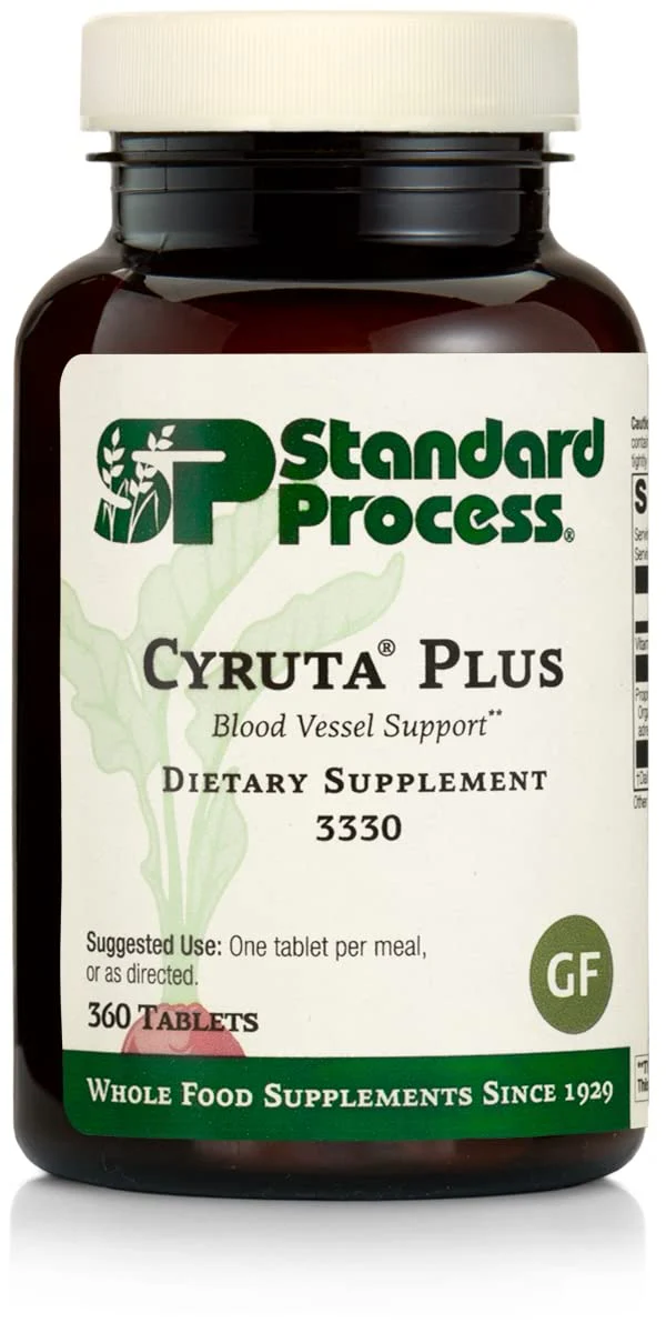 Standard Process Cyruta Plus - Whole Food Cholesterol Supplements - 360 Tablets - Kansas Nuitrition - HNZSDS