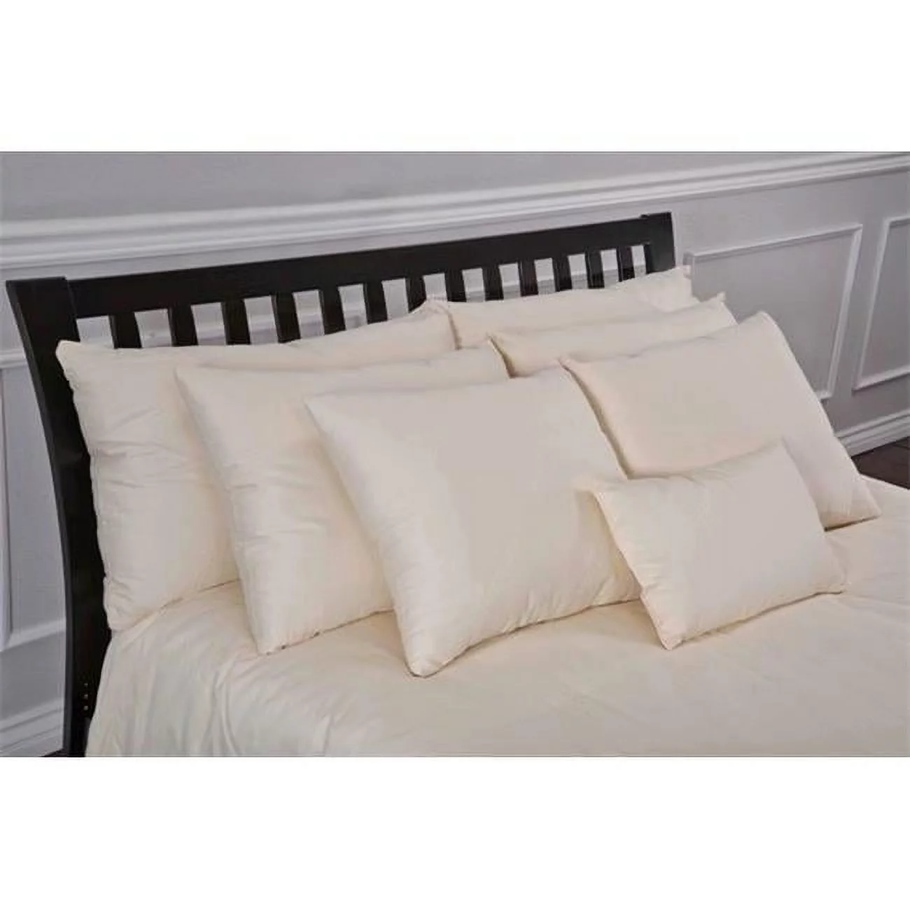 Naturally Sleeping Pw-W-Q-m Medium Weight Queen Size Wool Bed Pillow - Mattress Only