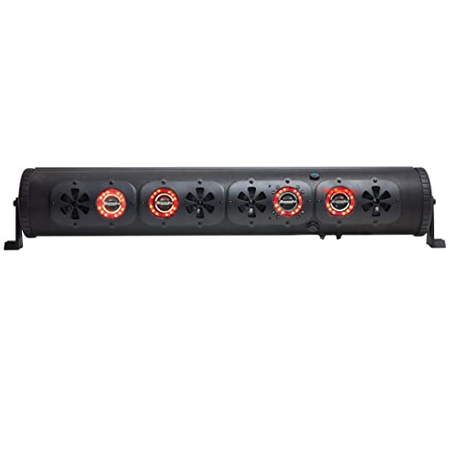 Bazooka 36-Inch G3 Bluetooth Party Bar | 450W Power Amplifier | LED Lights | Party Button Music Sharing |10 Marine Grade Speakers | Off Road
