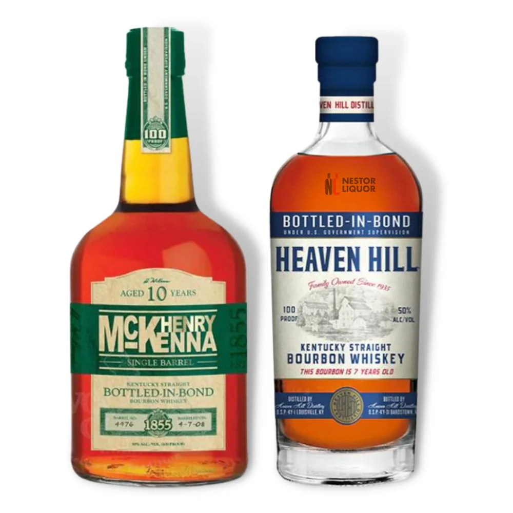 Henry Mckenna 10 Year & Heaven Hill 7 Year Old Bottled In Bond - Nestor Liquor