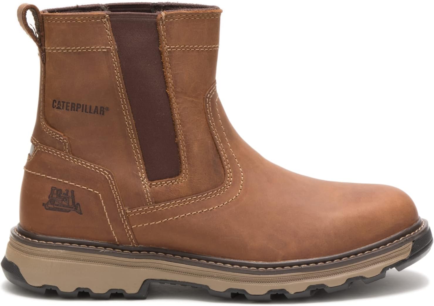 CAT Footwear Men's Pelton Industrial & Construction Shoe, Dark Beige, 13