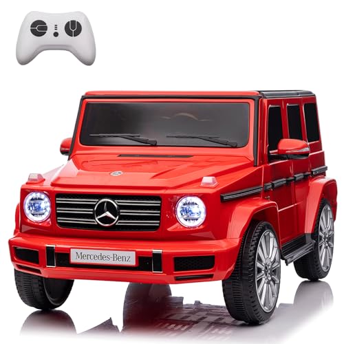Licensed Mercedes-Benz G500, 24V Dual 200W Motors Kids Ride on Car, 3 Speeds, Electric Car for Kids W/Remote Control, Power Display, MP3, Bluetooth