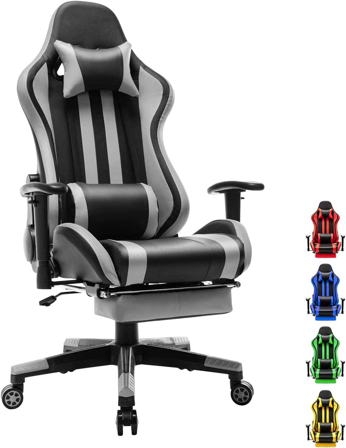 Soontrans Racer Style Gaming Chair with Footrest,Gamer Chair, Game Chair
