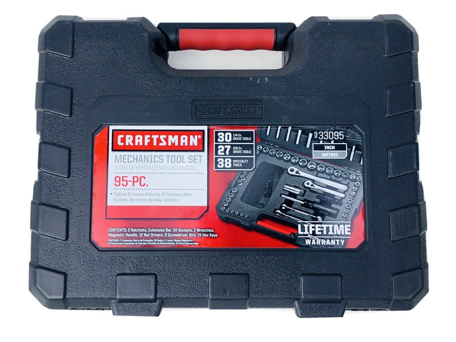 Craftsman 95 pc. Standard (SAE) Metric Mechanic's Tool Set w/Hard Case Box CMMT82329