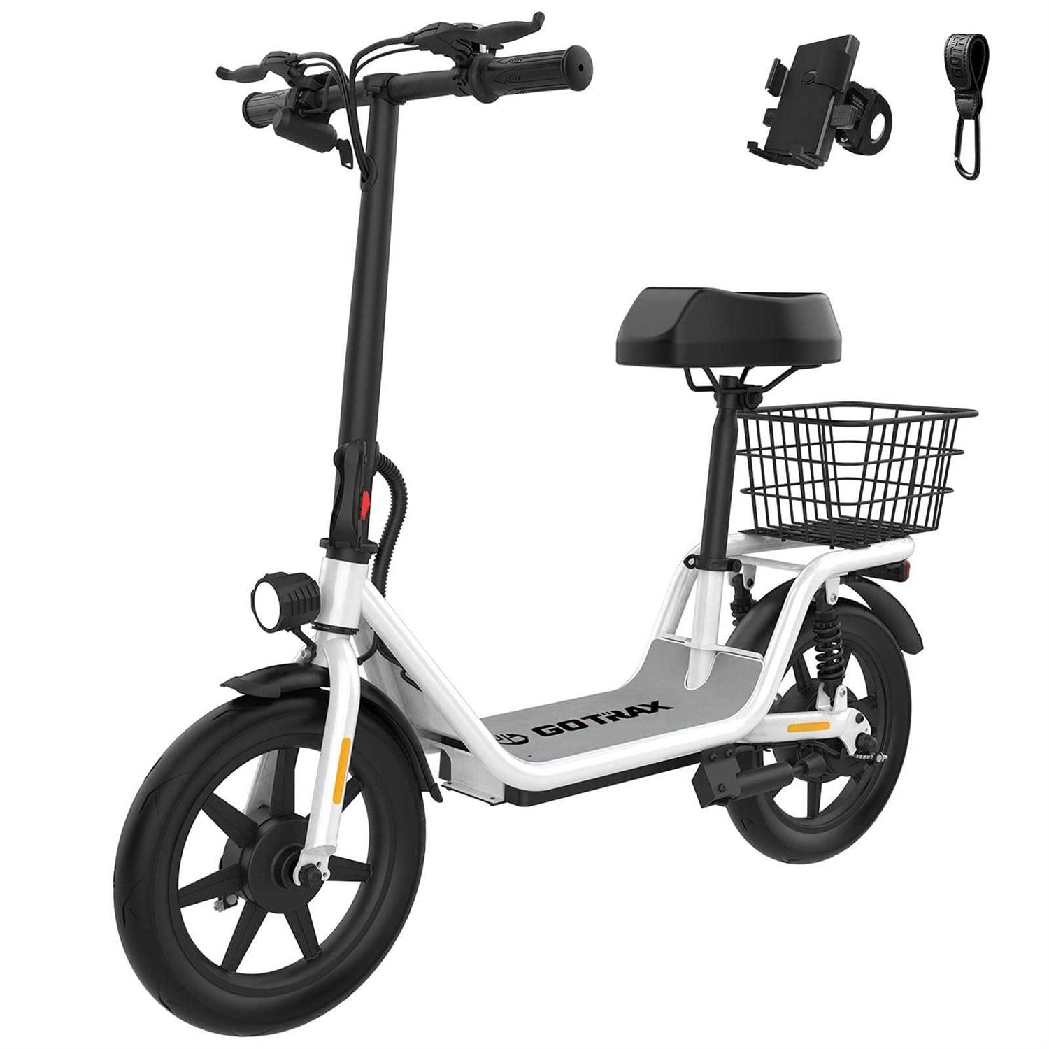 Gotrax Flex Electric Scooter with Seat for Adult 18.6Miles Range&amp;15.5Mph Power by 400W Motor - Sports Supplies Online Store