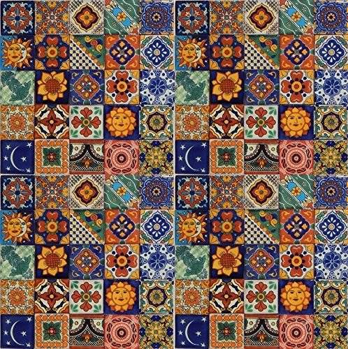 Best 100 Hand Painted Talavera Mexican Tiles 2x2 Decor Crafts Wall Co