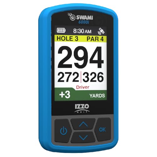 Izzo Swami 6000 Handheld Golf GPS Water-Resistant Color Display With 38,000 Course Maps & Scorekeeper Model may vary