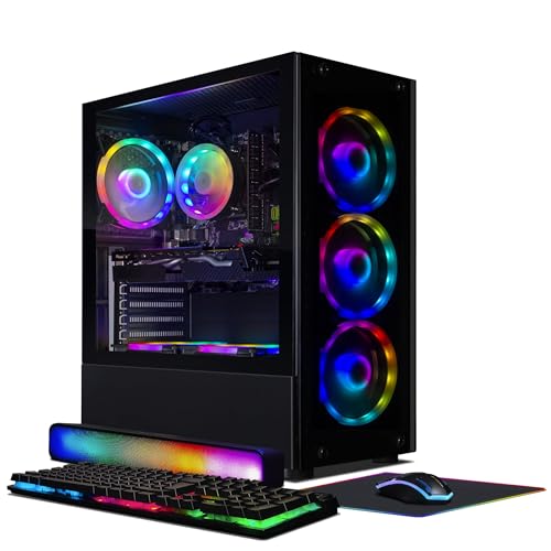 STGAubron Gaming Desktop PC, Radeon RX 580 8G GDDR5, Intel Core i7 3.4G up to 3.9G, 16G DDR3, 1T SSD, 600M WiFi,BT 5.0,RGB Fan x 6
