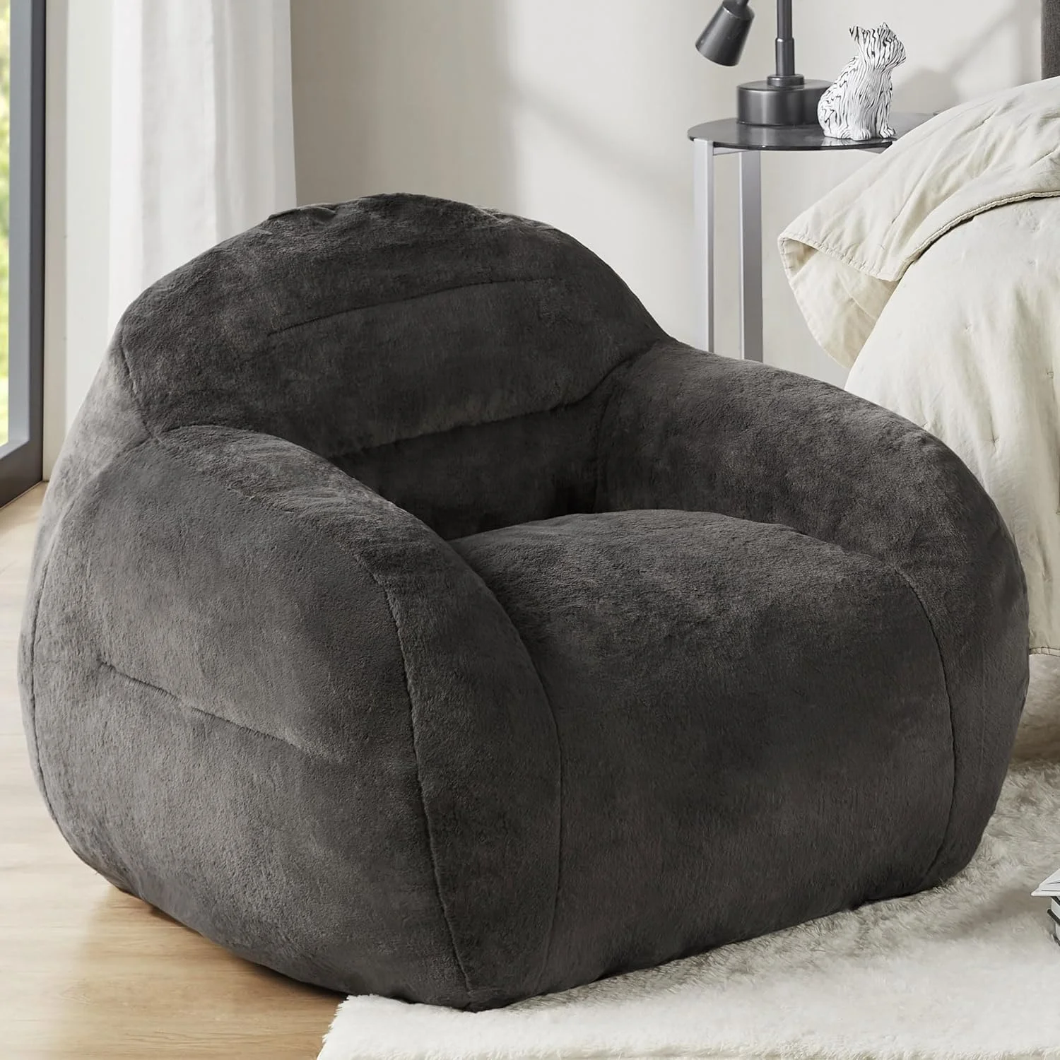 Comfy Bean Bag Chair For Bedroom, Giant Beanbag Sofa - Large And Lazy Lounge Chairs For Adults And Teens