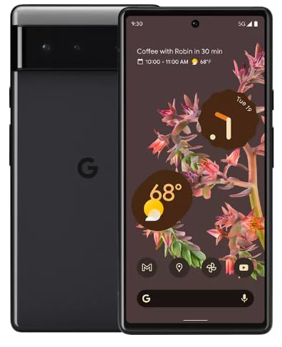 Google Pixel 6a 128GB 5G Android Smartphone - Unlocked for All Carriers - Charcoal (Renewed)