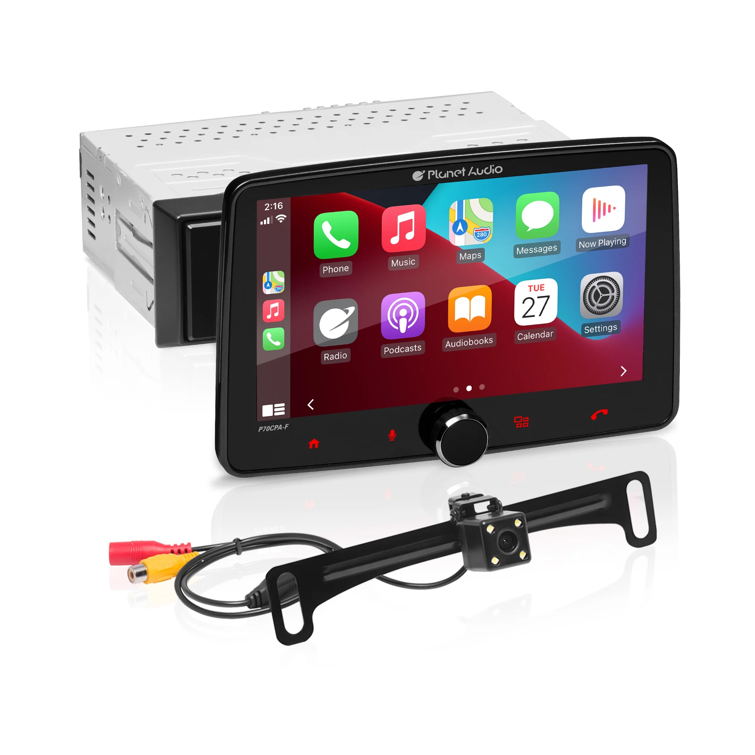 Planet Audio P70CPA-CF 7” CarPlay Android Car Stereo
