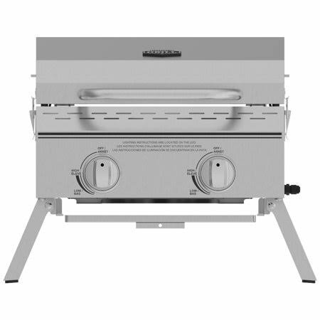 Expert Grill 2 Burner Tabletop Propane GAS Grill in Stainless Steel