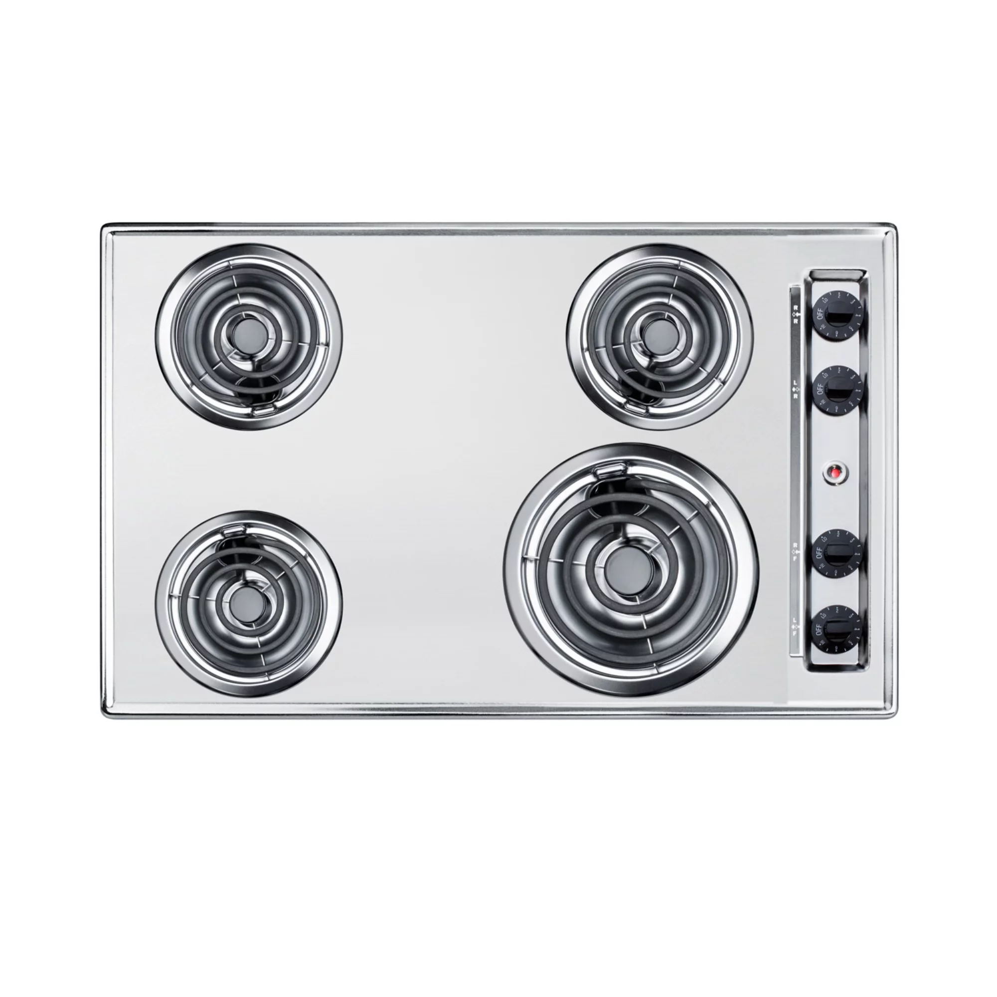 30 Wide 230V 4-Burner Coil Cooktop
