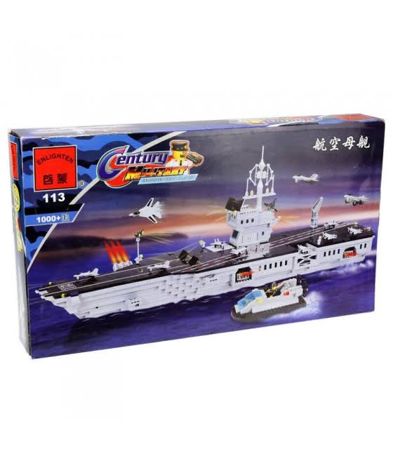 Enlighten 113 Aircraft Carrier Building Blocks Toy Set