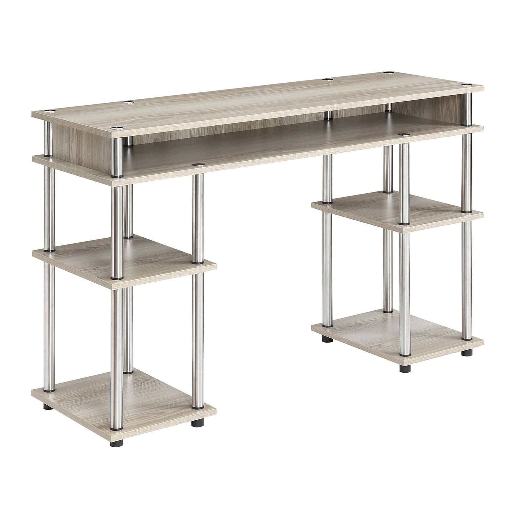 Porch u0026 den Japonica No Tools Student Desk - Ice White