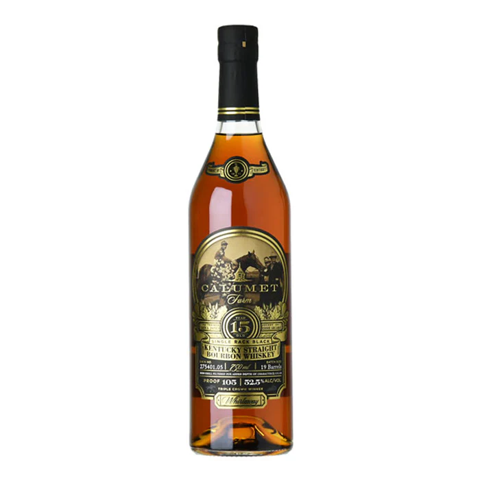 Calumet Farm Single Rack Black 15-Year-Old Bourbon - Nestor Liquor