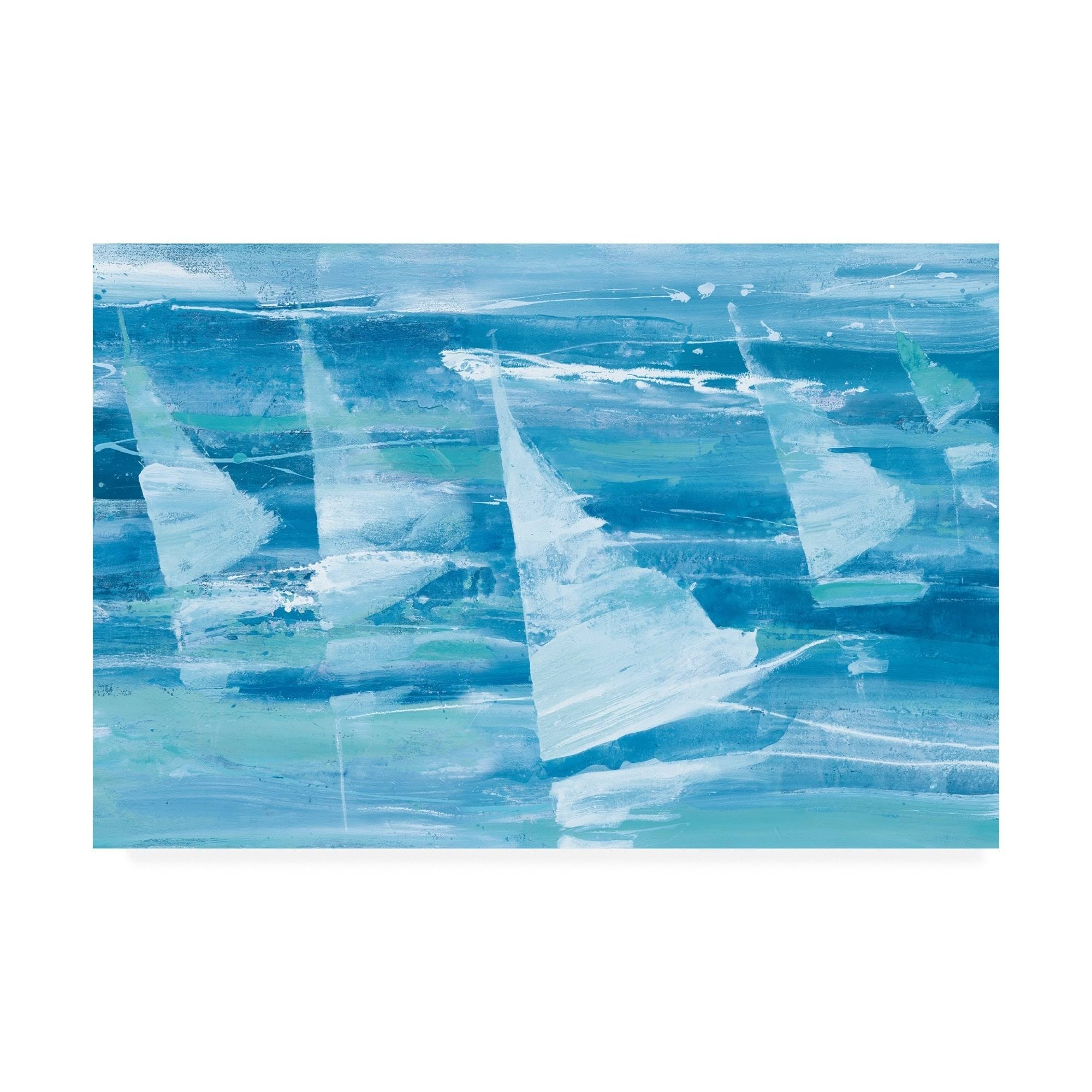 Albena Hristova 'Summer Sail III Blue' Canvas Art - 22x32