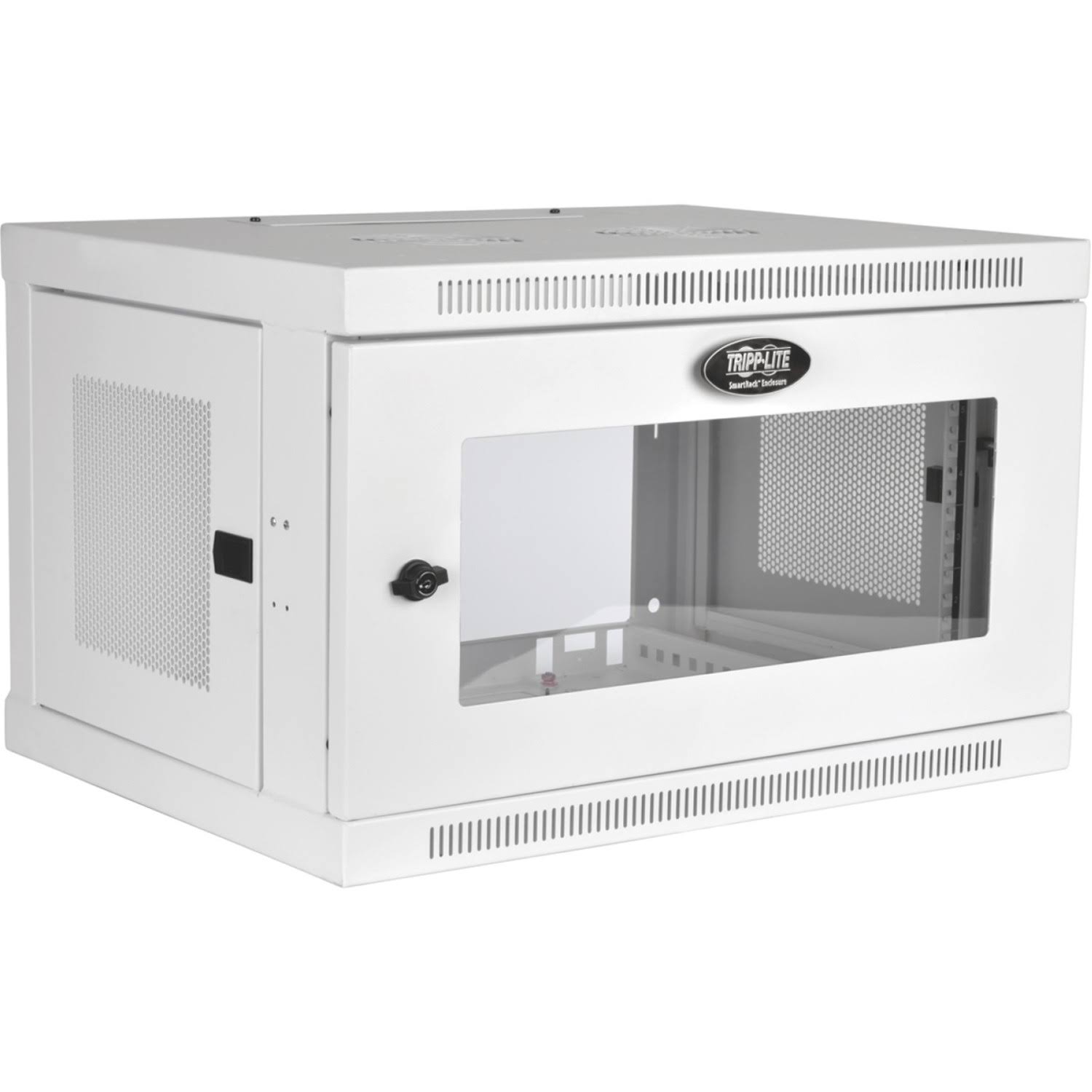 Tripp Lite 6U Wall Mount Rack Enclosure Server Cabinet White w/ Acrylic Glass Door Rack SRW6UWG