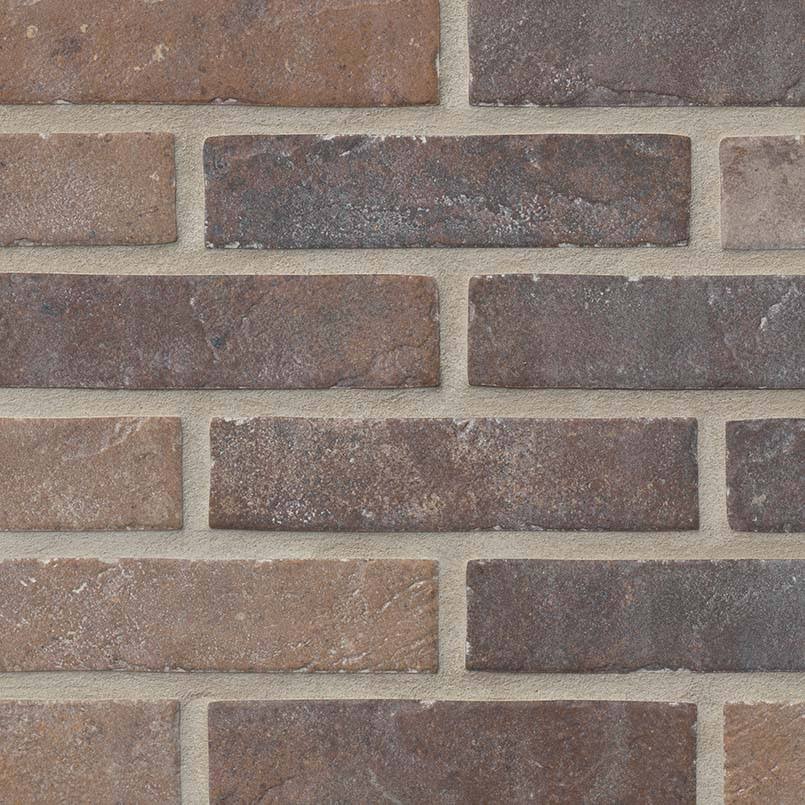 MSI Brickstone Capella Red 2 1/3x22 x 10x22 Matte Porcelain Brick Tile Premium