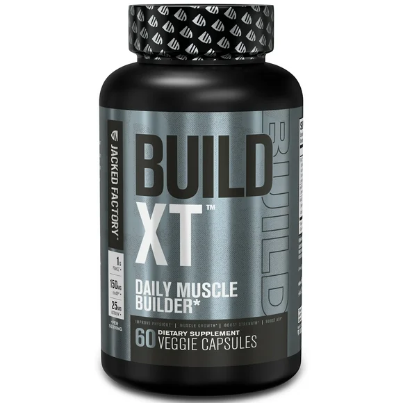 Build-XT Daily Muscle Builder & Performance Enhancer - Muscle Building Supplement for Muscular Strength & Growth | Trademarked Ingredients Peak02